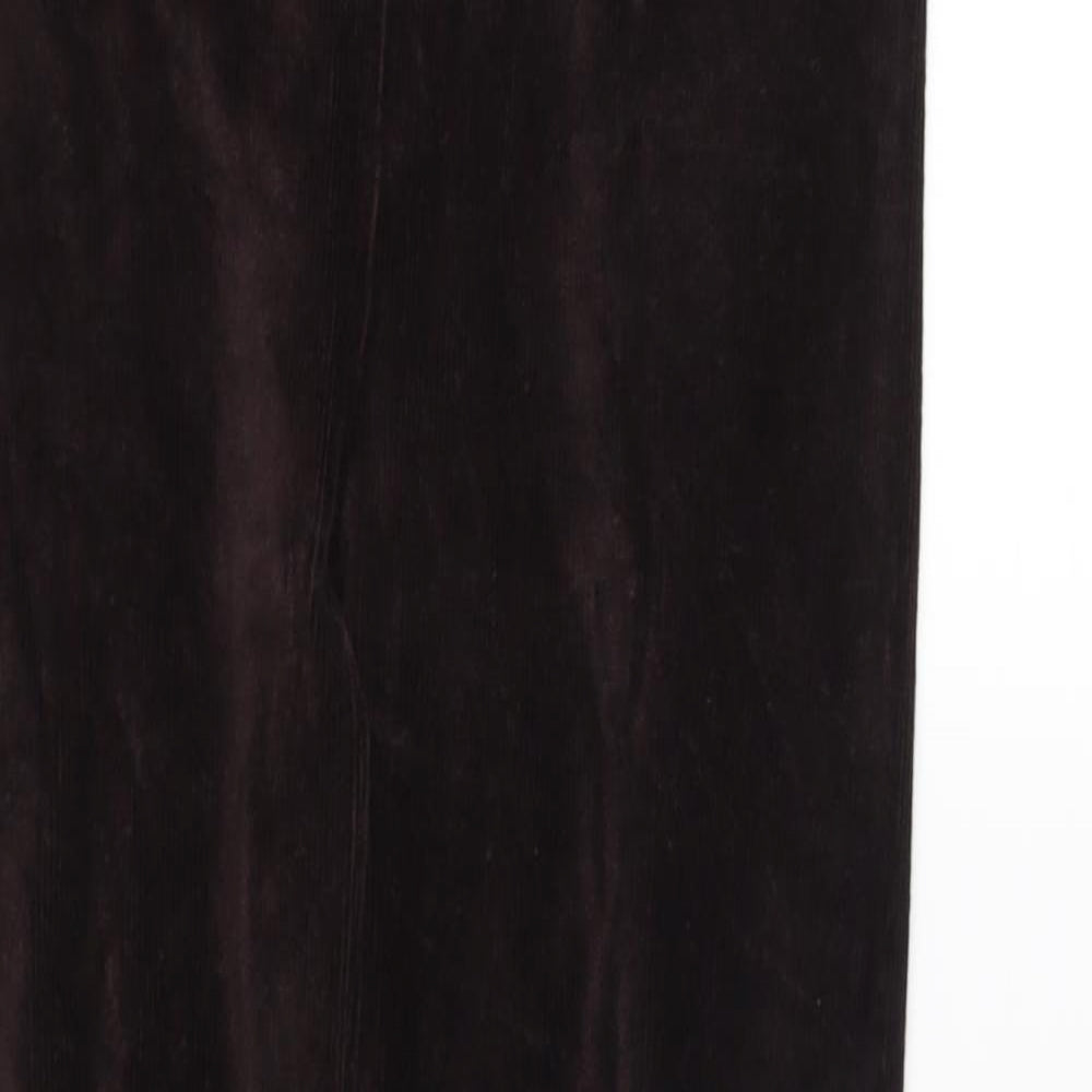 Marks and Spencer Womens Brown Striped  Capri Leggings Size 10 L29 in