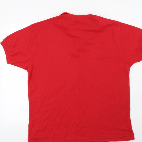 Casual Club Mens Red    Polo Size L