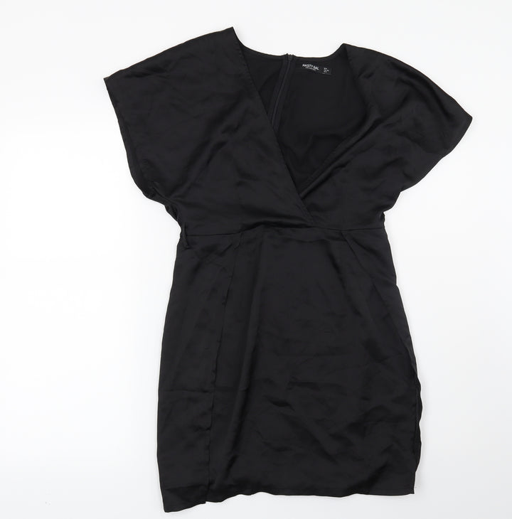 Nasty Gal Womens Black Basic Blouse Size 6