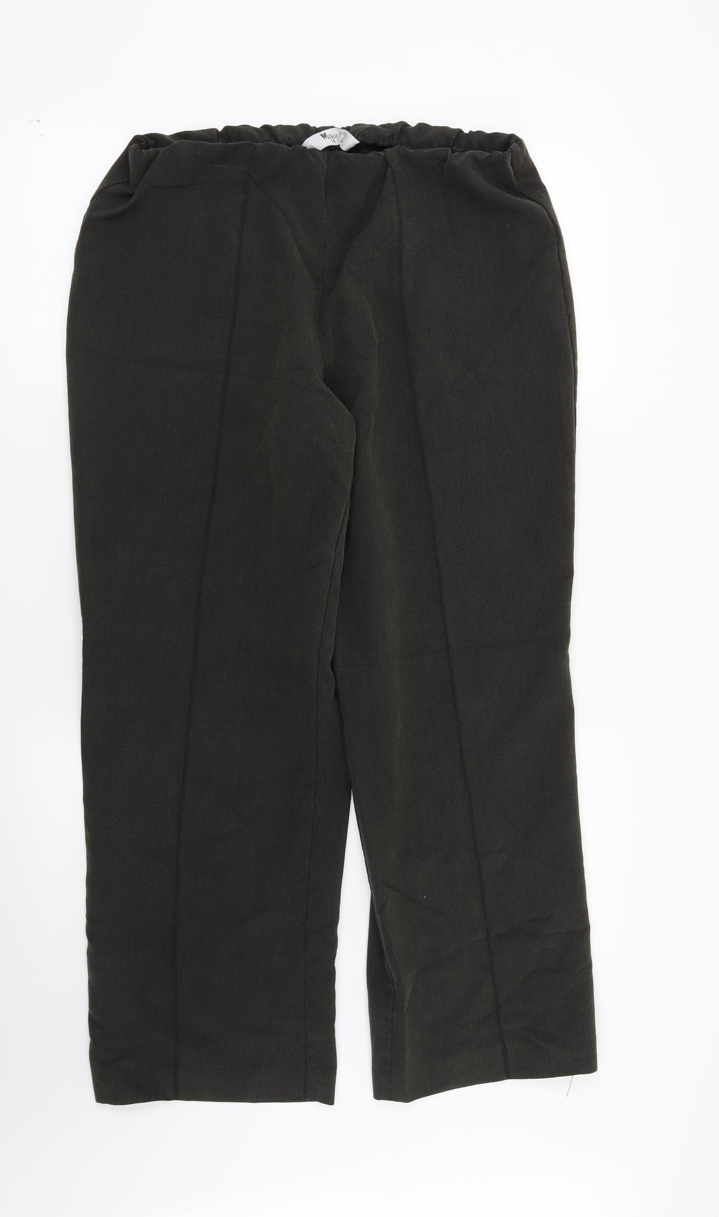 Wilkies Womens Green   Trousers  Size 14 L28 in