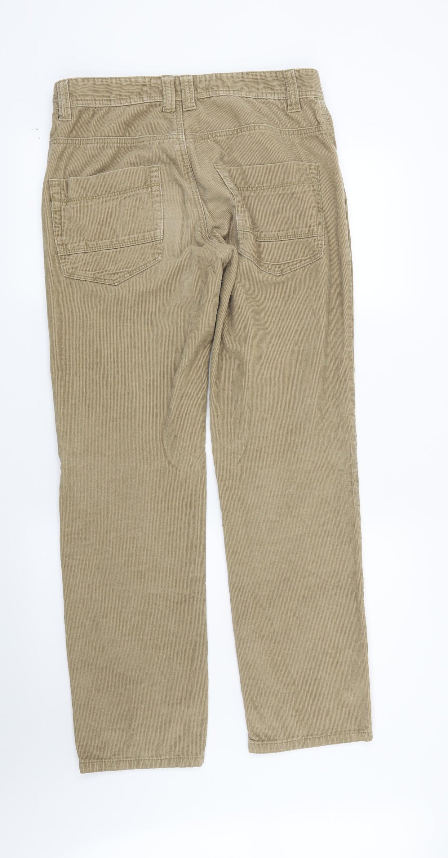 NEXT Mens Beige Striped  Straight Jeans Size 30 in L31 in