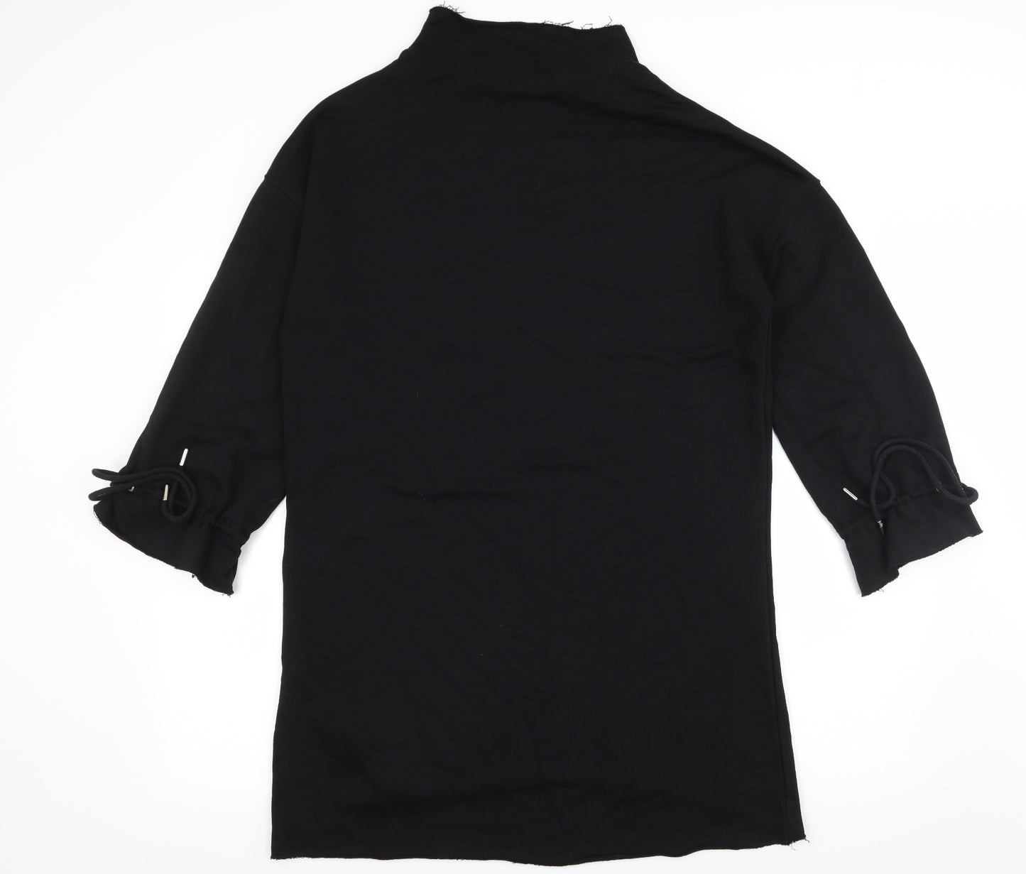Topshop Womens Black  Jersey Jumper Dress  Size 8