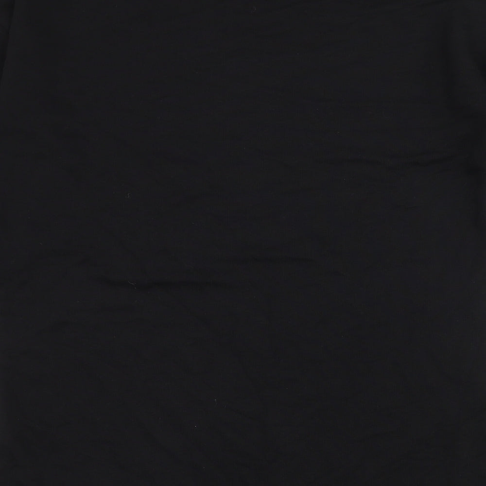Topshop Womens Black  Jersey Jumper Dress  Size 8