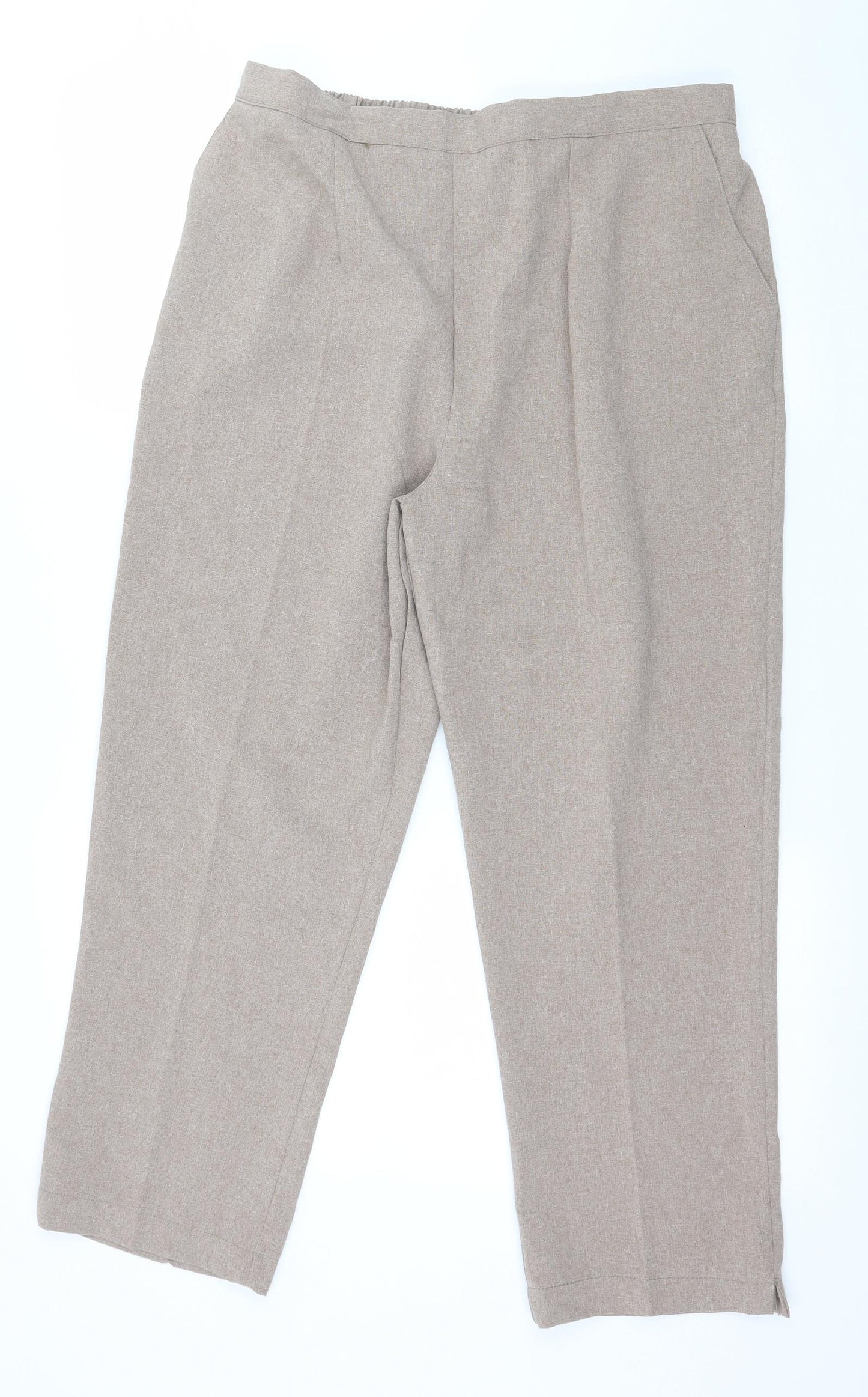 Preworn Womens Brown   Trousers  Size 18 L25 in