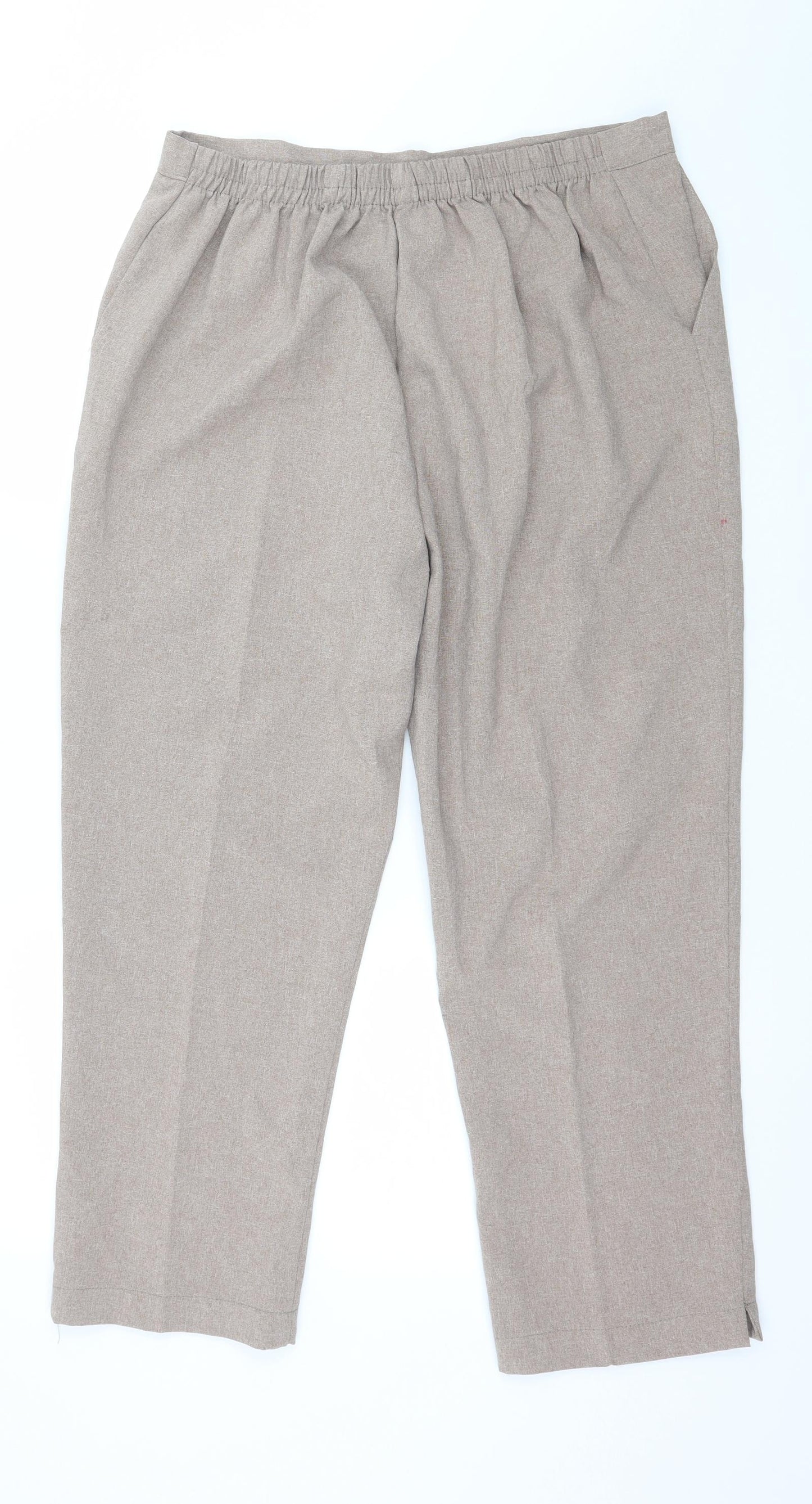Preworn Womens Brown   Trousers  Size 18 L25 in