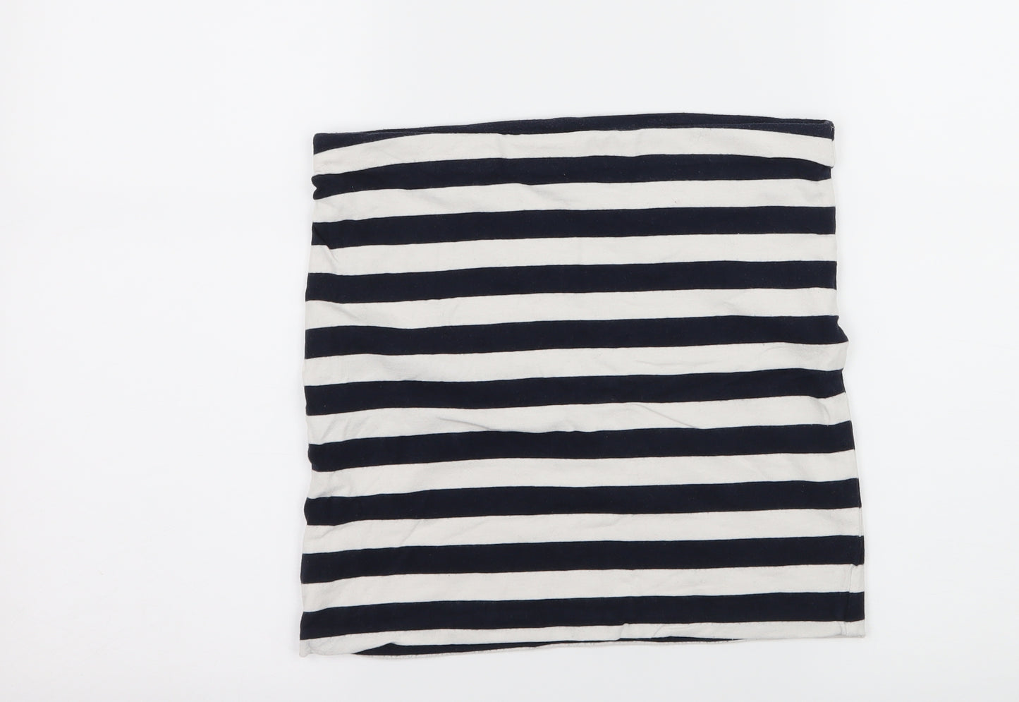 H&M Womens Blue Striped Jersey A-Line Skirt Size S