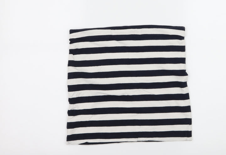 H&M Womens Blue Striped Jersey A-Line Skirt Size S