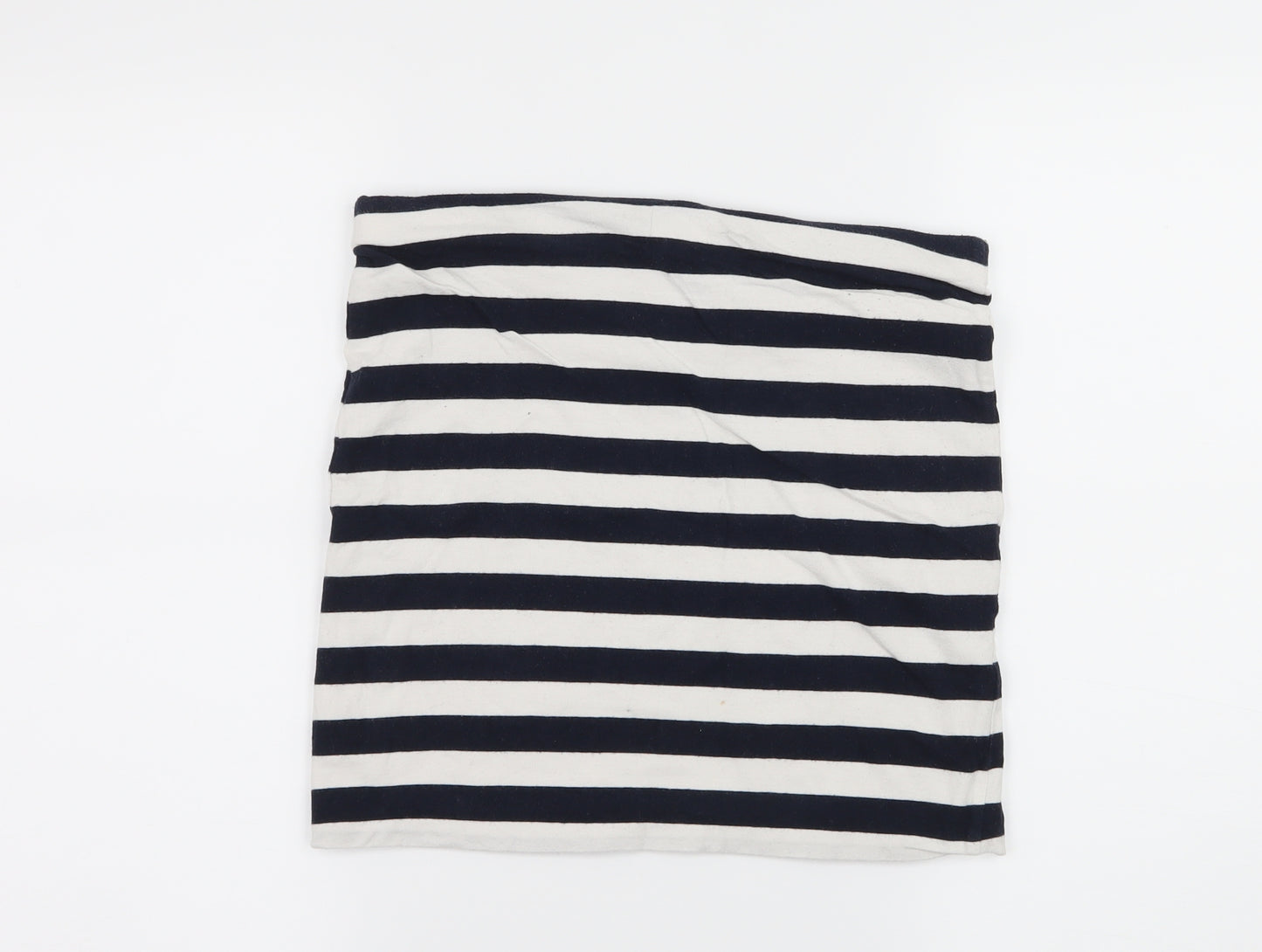 H&M Womens Blue Striped Jersey A-Line Skirt Size S