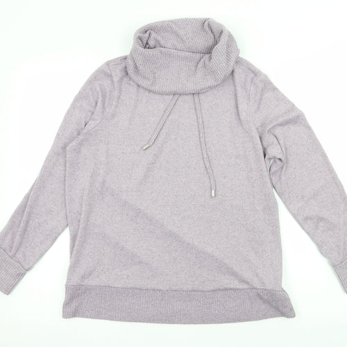 George Womens Purple  Knit Pullover Jumper Size 12