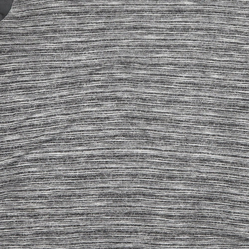 Mandi Womens Grey Striped Knit Cardigan Jumper Size 8