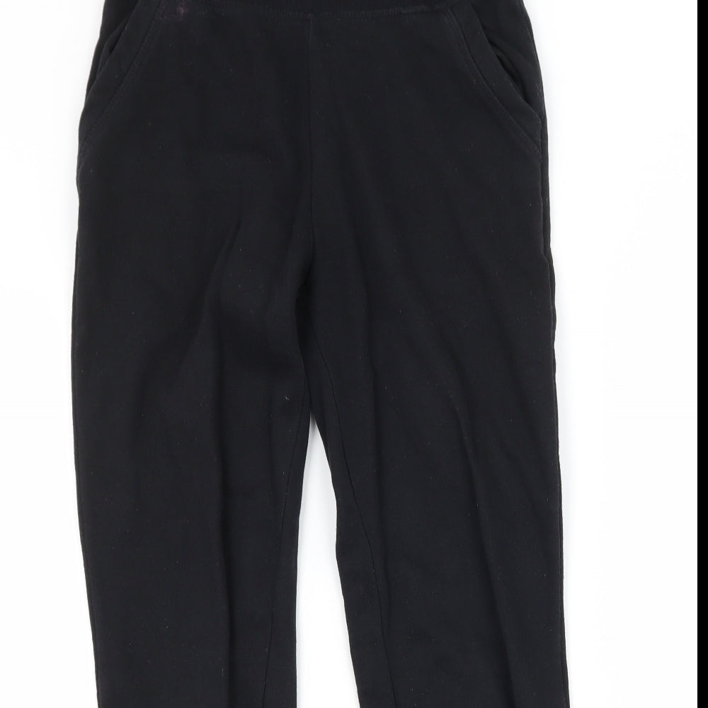 Primark Boys Black  Jersey Jogger Trousers Size 9-10 Years