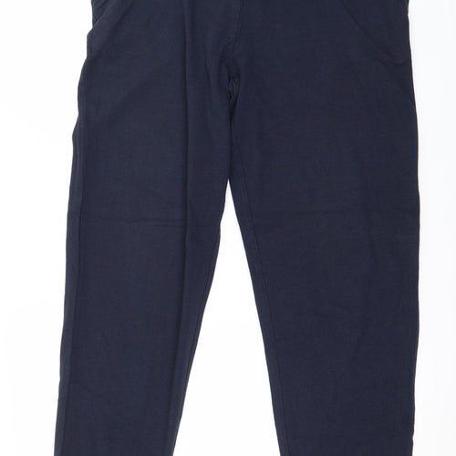 TEX Mens Blue  Jersey Jogger Trousers Size L L29 in