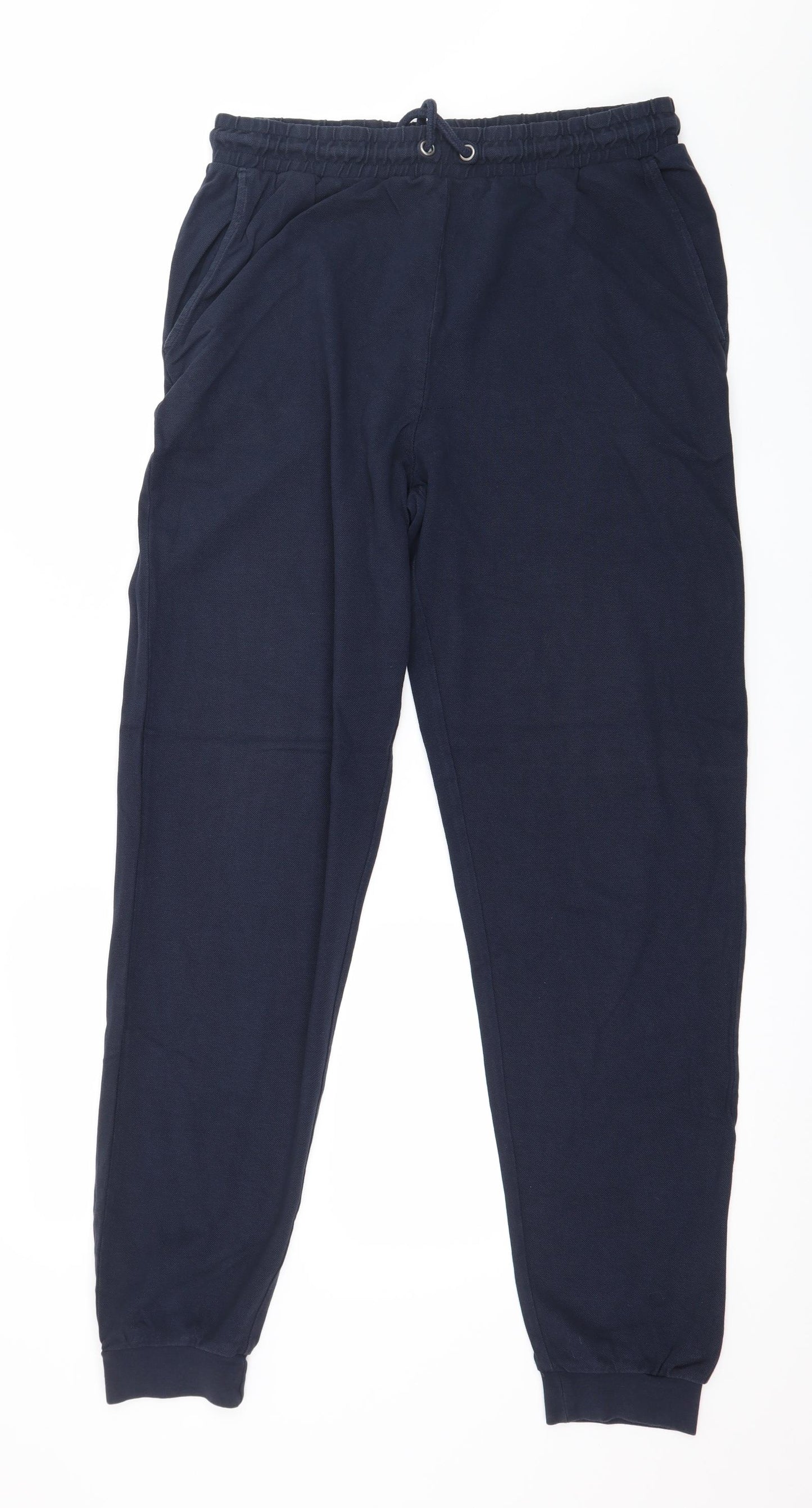 TEX Mens Blue  Jersey Jogger Trousers Size L L29 in