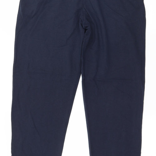 TEX Mens Blue  Jersey Jogger Trousers Size L L29 in