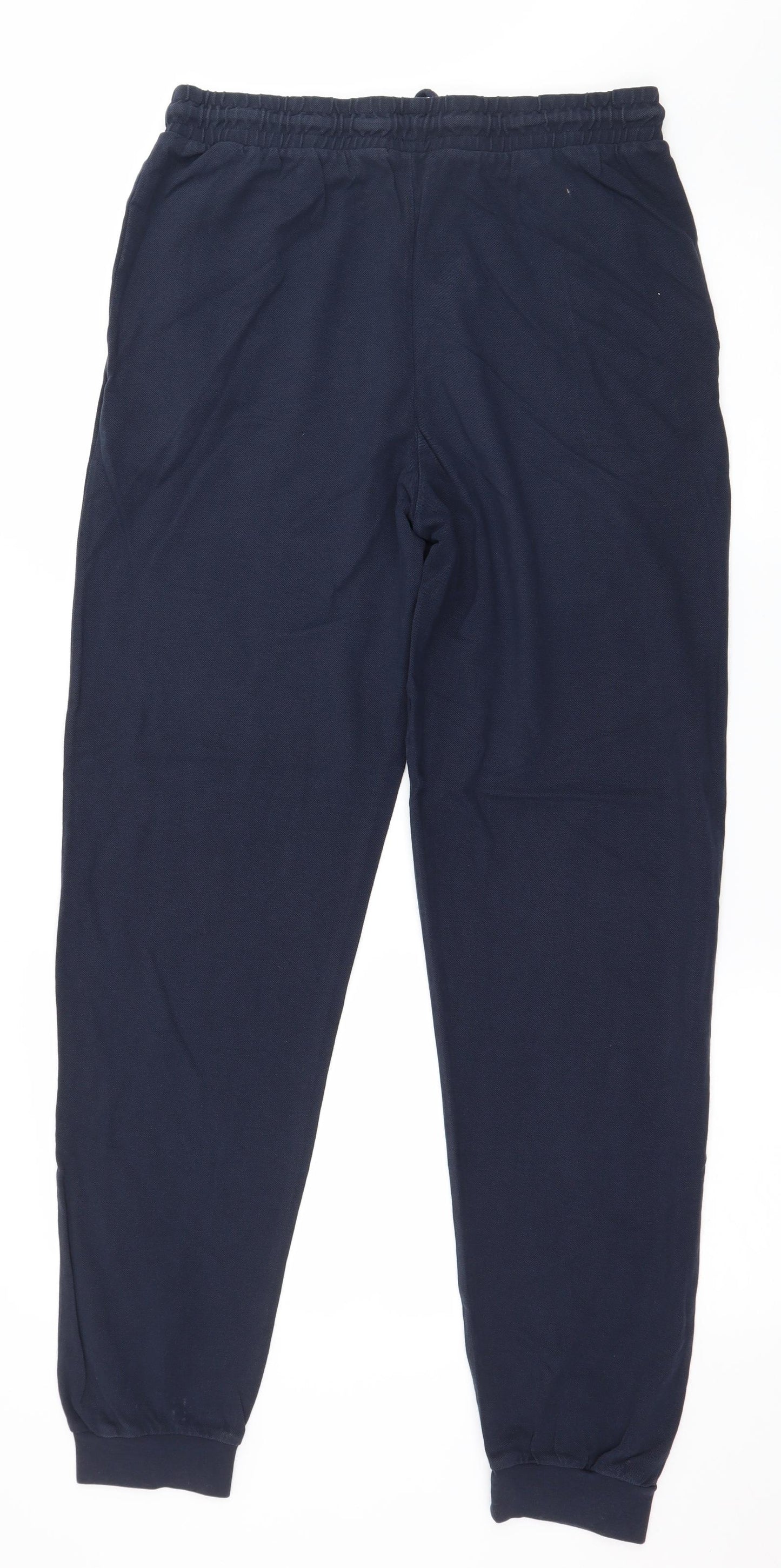 TEX Mens Blue  Jersey Jogger Trousers Size L L29 in