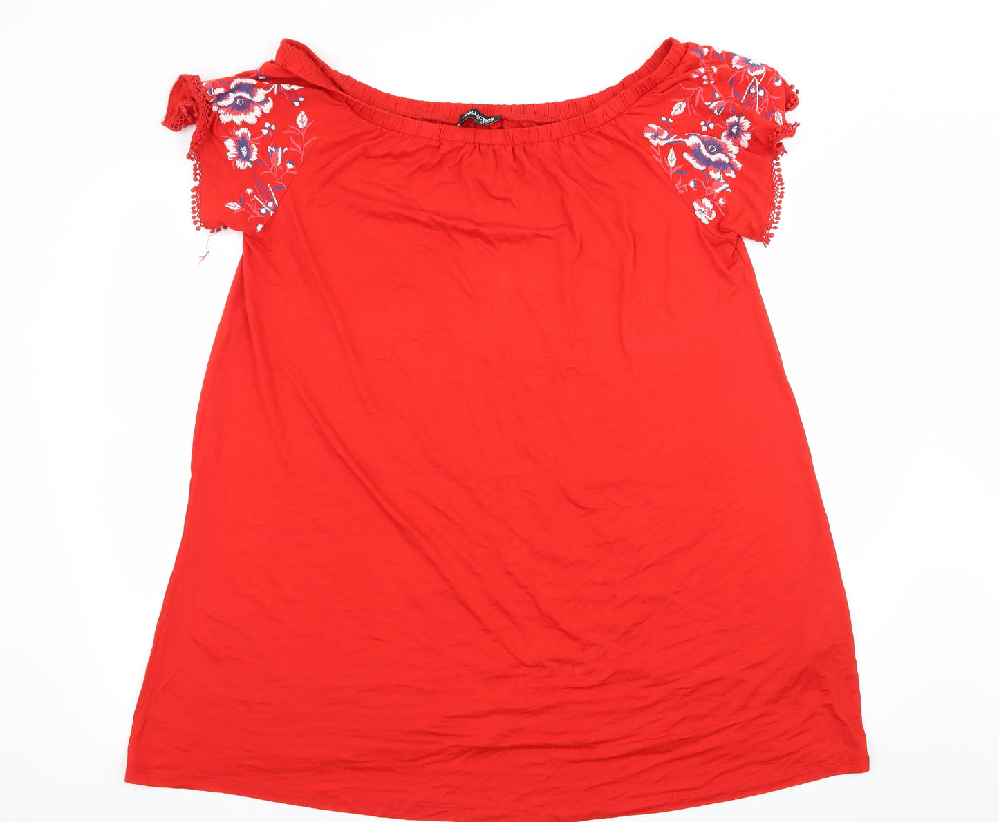 Debenhams Womens Red  Jersey T-Shirt Dress  Size 18
