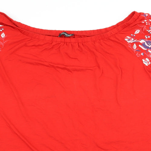 Debenhams Womens Red  Jersey T-Shirt Dress  Size 18