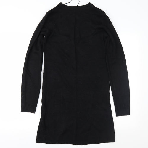 Brave Soul Womens Black  Knit Jumper Dress  Size 10