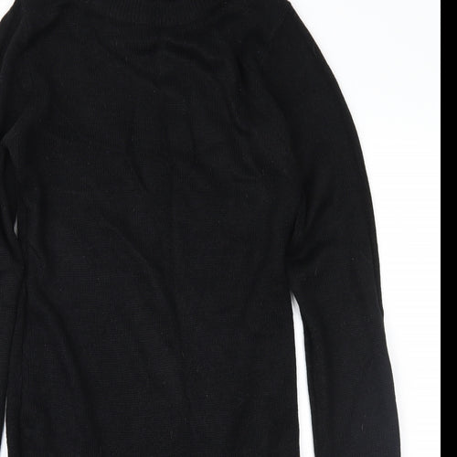 Brave Soul Womens Black  Knit Jumper Dress  Size 10