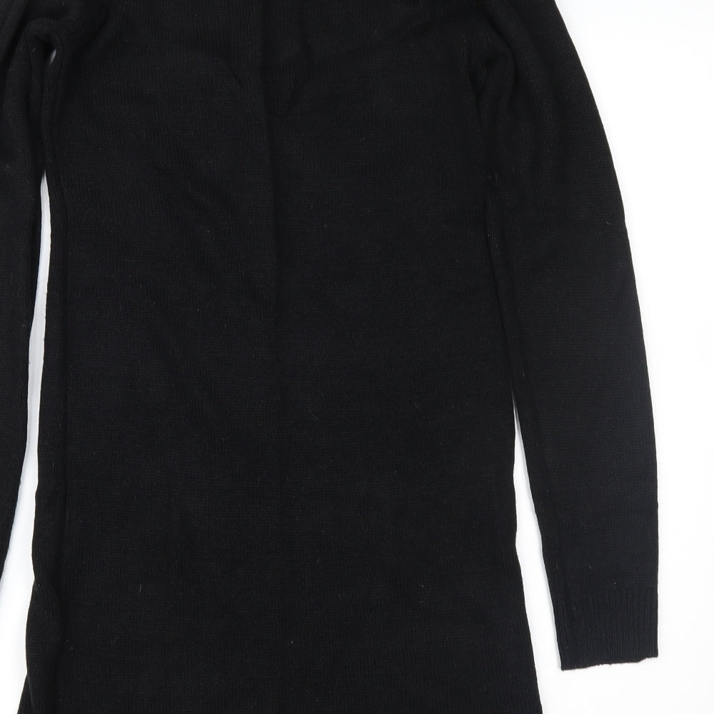 Brave Soul Womens Black  Knit Jumper Dress  Size 10