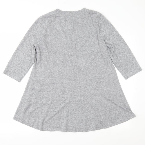 Marks and Spencer Womens Grey  Jersey A-Line  Size 16