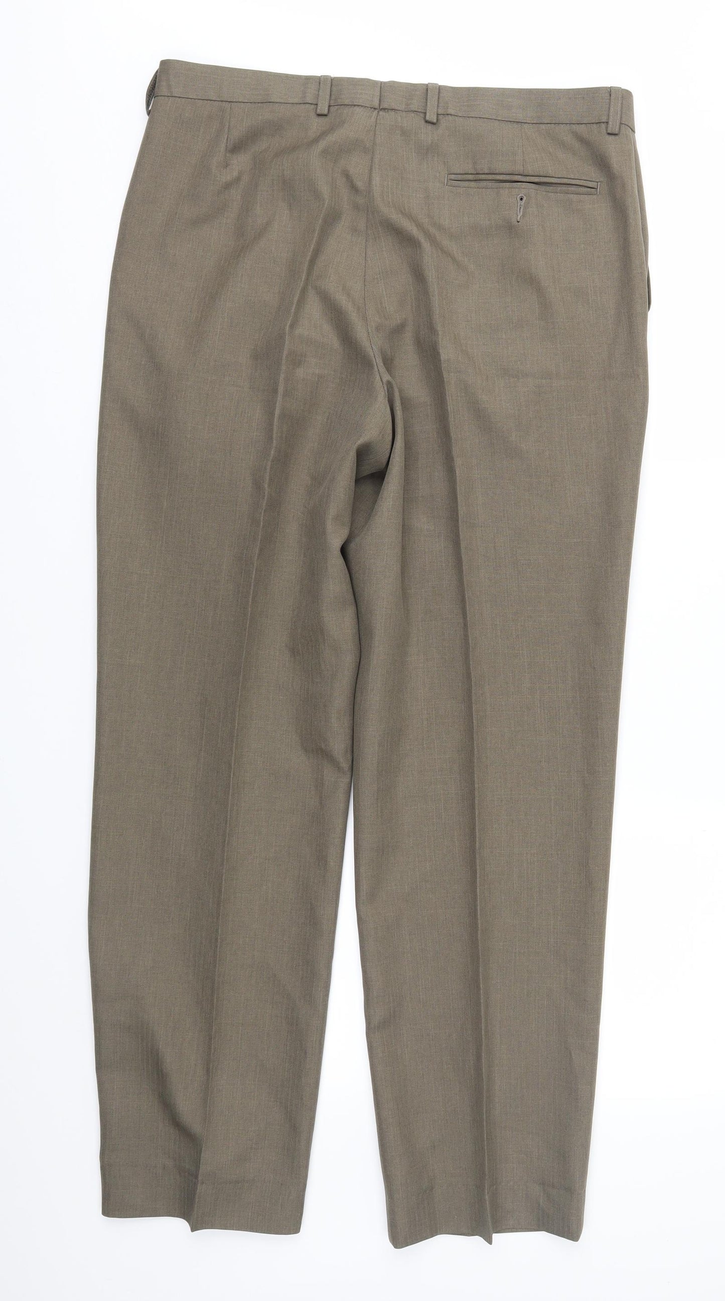 Marks and Spencer Mens Brown   Trousers  Size 34 in L31 in