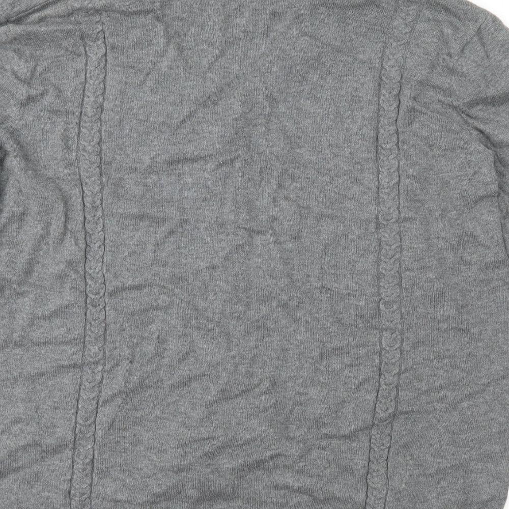 Fly 53 Mens Grey  Knit Cardigan Jumper Size L