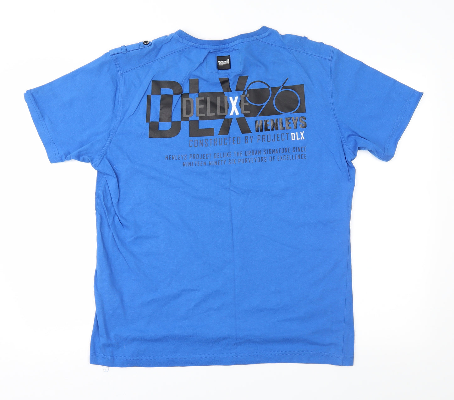 Henleys Mens Blue  Jersey  T-Shirt Size XL