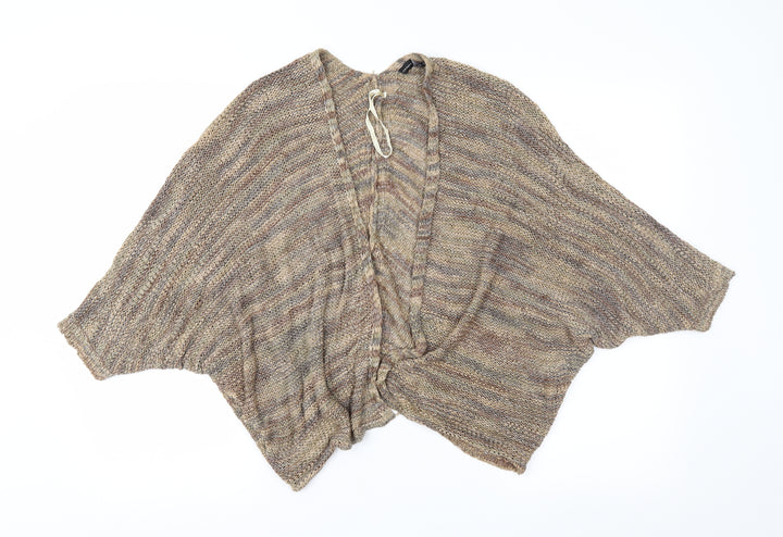 Atmosphere Womens Brown Knit Cardigan Jumper Size XS