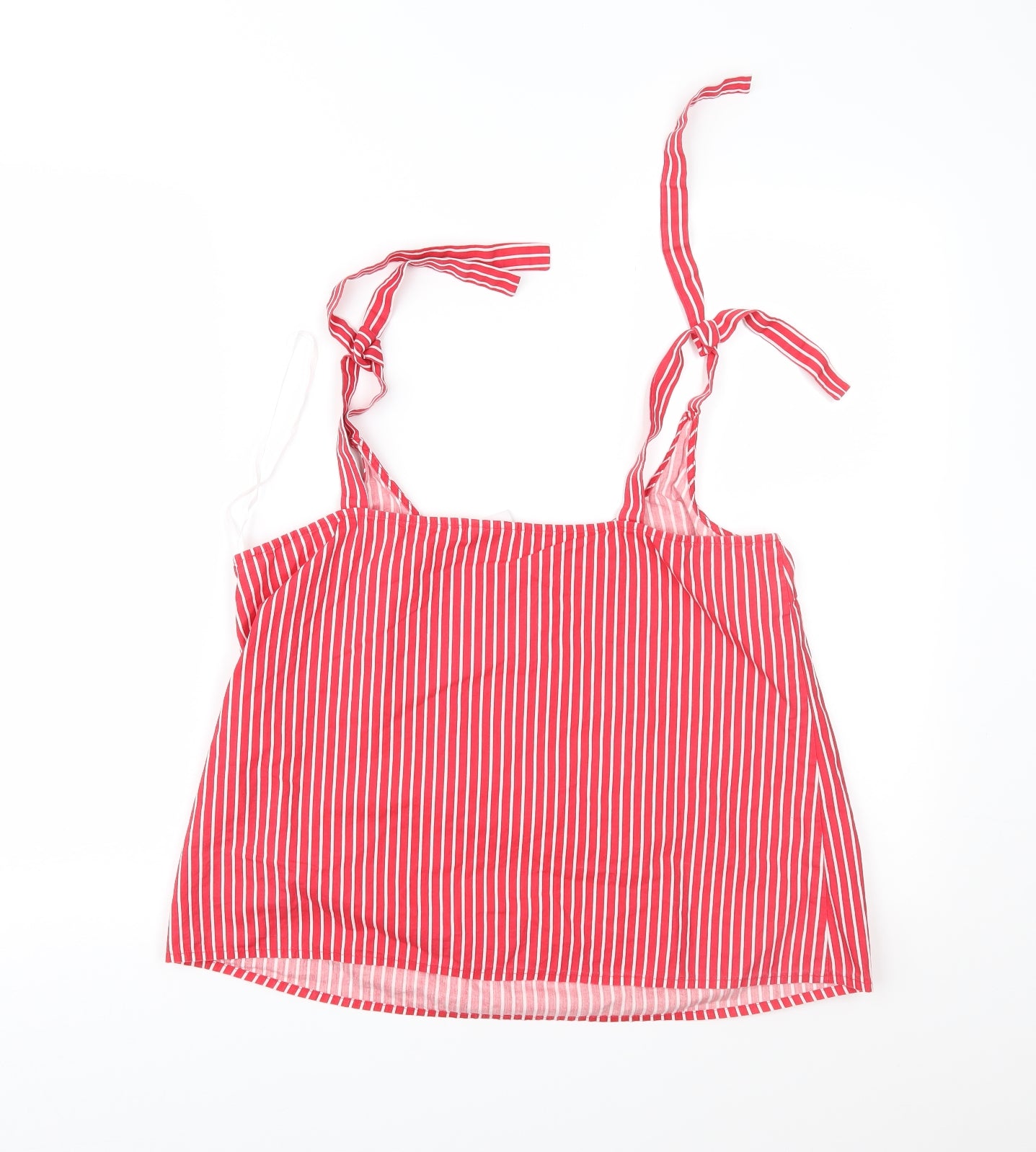 Villa Womens Red Striped  Camisole Blouse Size 12