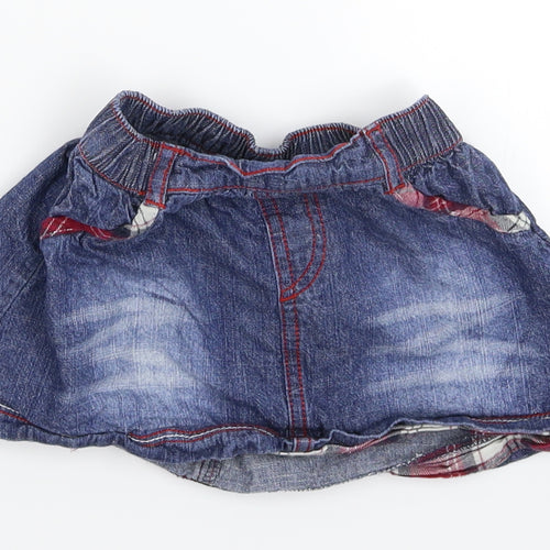 George Girls Blue  Denim A-Line Skirt Size 12-18 Months