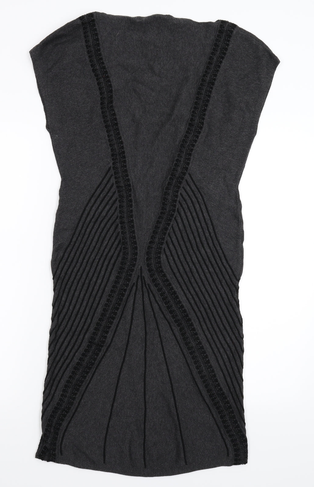 Max Studio Womens Grey  Knit Jumper Dress  Size L