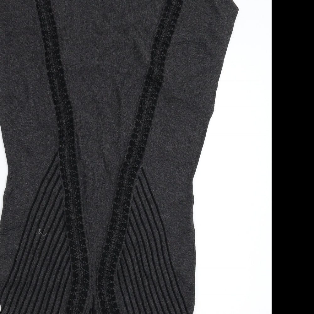 Max Studio Womens Grey  Knit Jumper Dress  Size L