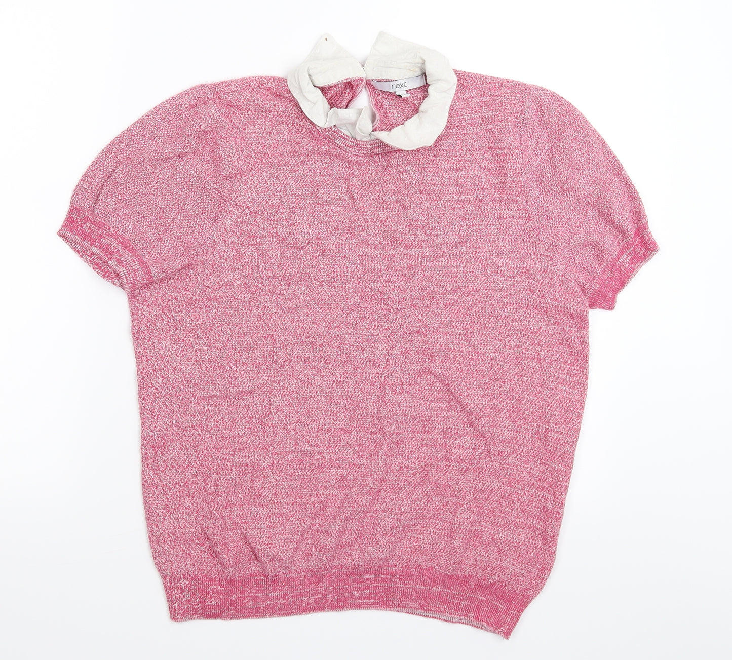 NEXT Womens Pink  Knit Pullover Jumper Size 16