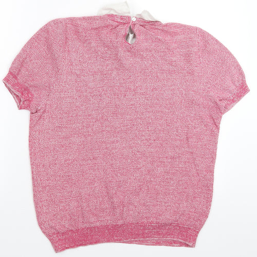NEXT Womens Pink  Knit Pullover Jumper Size 16