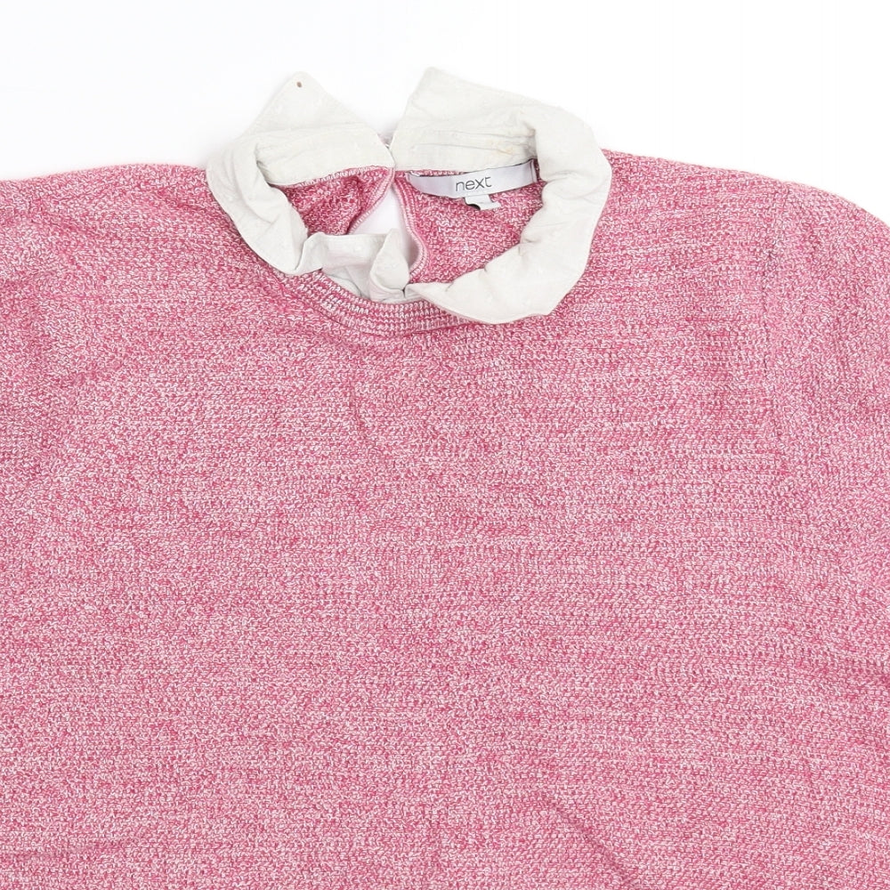 NEXT Womens Pink  Knit Pullover Jumper Size 16