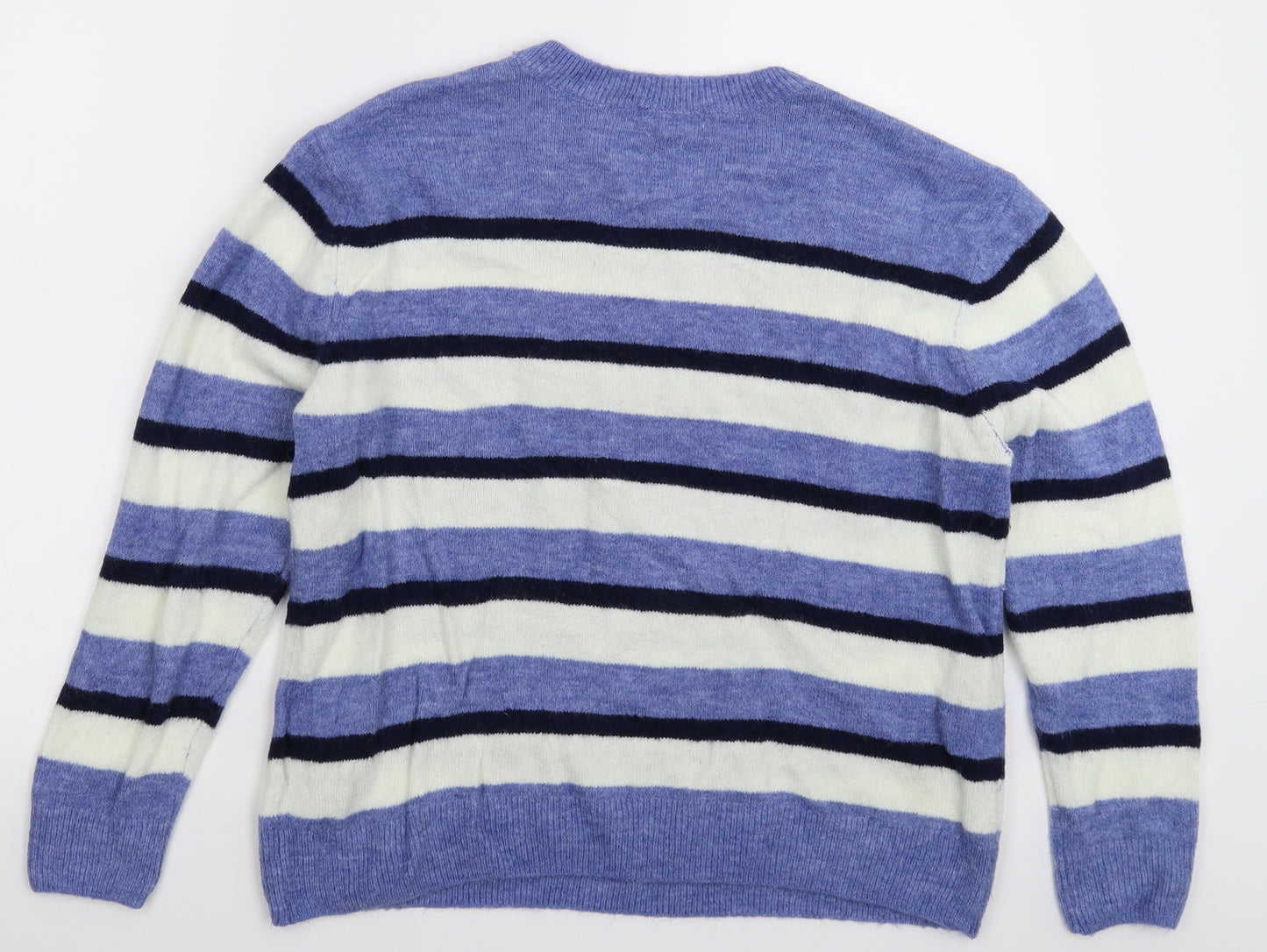 H&M Womens Blue  Knit Pullover Jumper Size M
