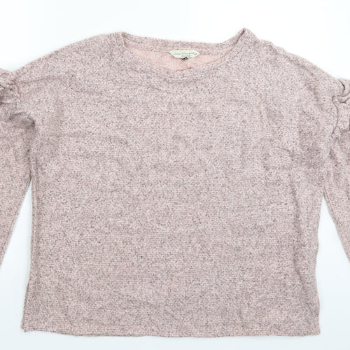 F&F Womens Pink  Knit Pullover Jumper Size 16  - Oversized