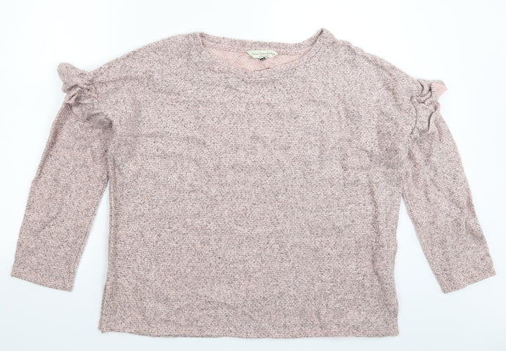 F&F Womens Pink  Knit Pullover Jumper Size 16  - Oversized
