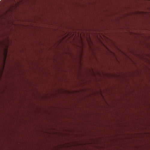 Image Womens Brown  Knit Cardigan Jumper Size M