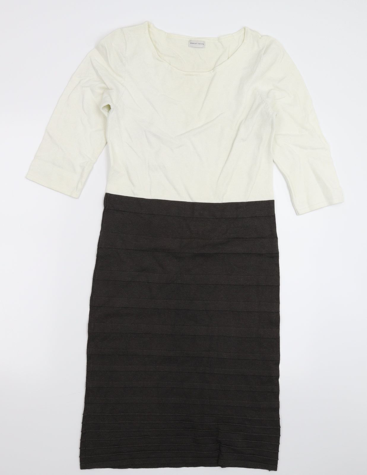Minuet Womens Multicoloured  Knit Jumper Dress  Size 10
