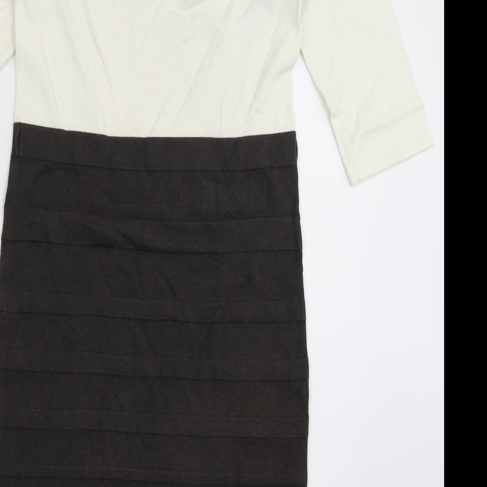 Minuet Womens Multicoloured  Knit Jumper Dress  Size 10