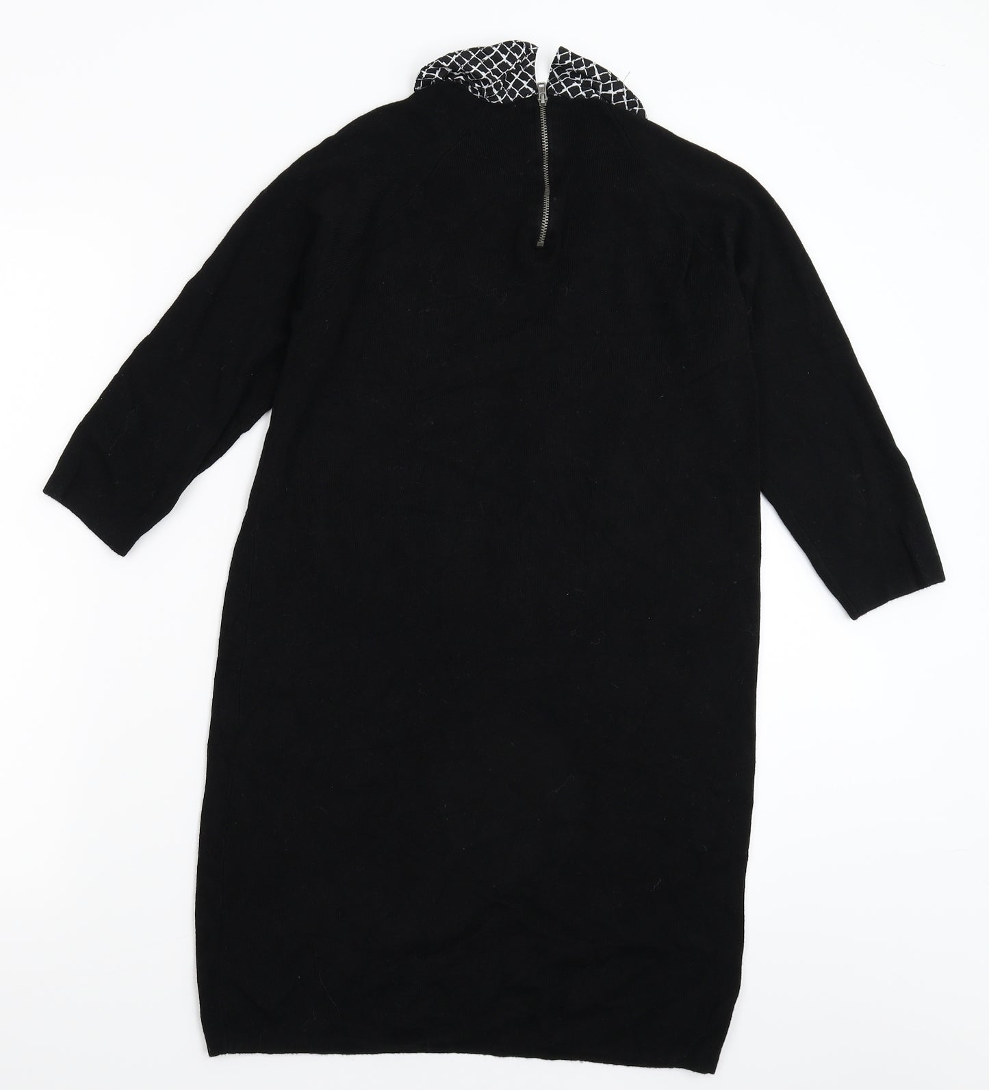 George Womens Black  Knit Jumper Dress  Size 12