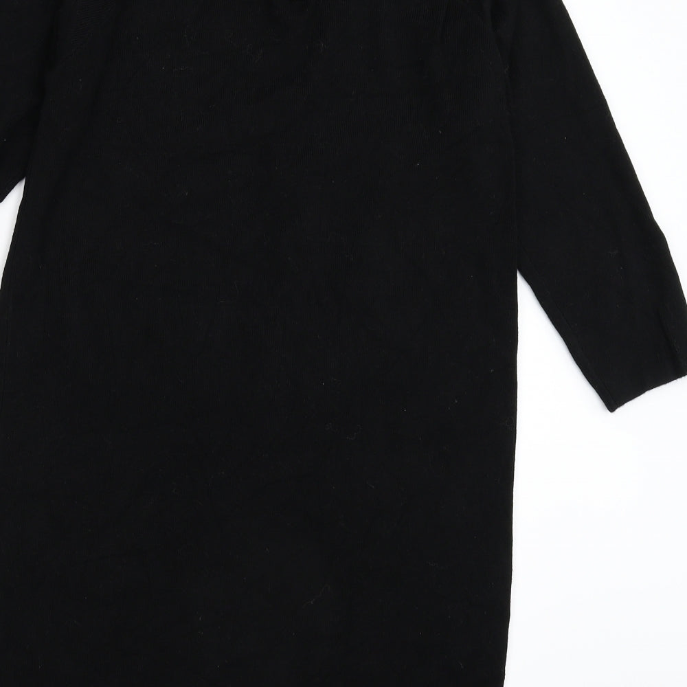 George Womens Black  Knit Jumper Dress  Size 12