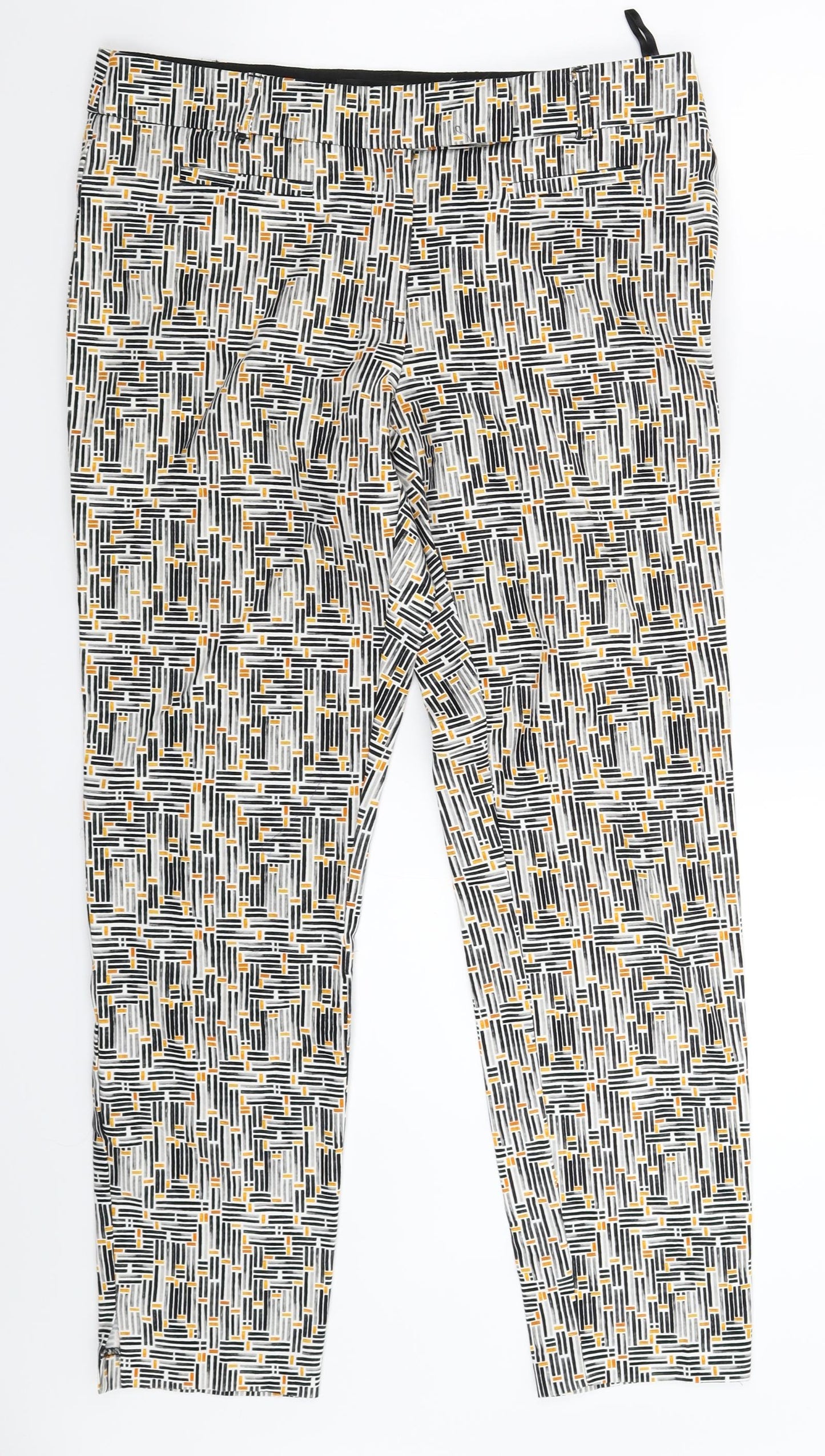 NEXT Womens Multicoloured Geometric  Trousers  Size 12 L29 in