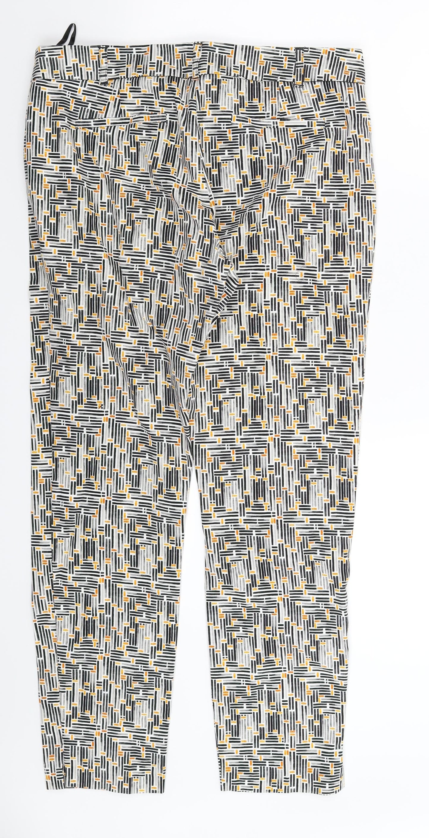 NEXT Womens Multicoloured Geometric  Trousers  Size 12 L29 in