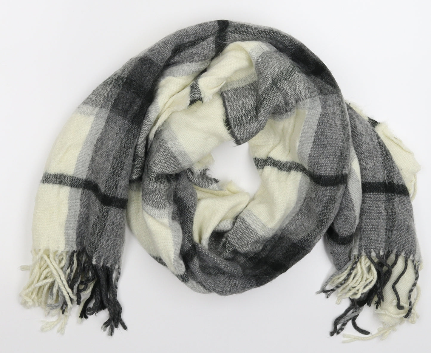 Accessorize Womens Multicoloured Check Knit  Scarf