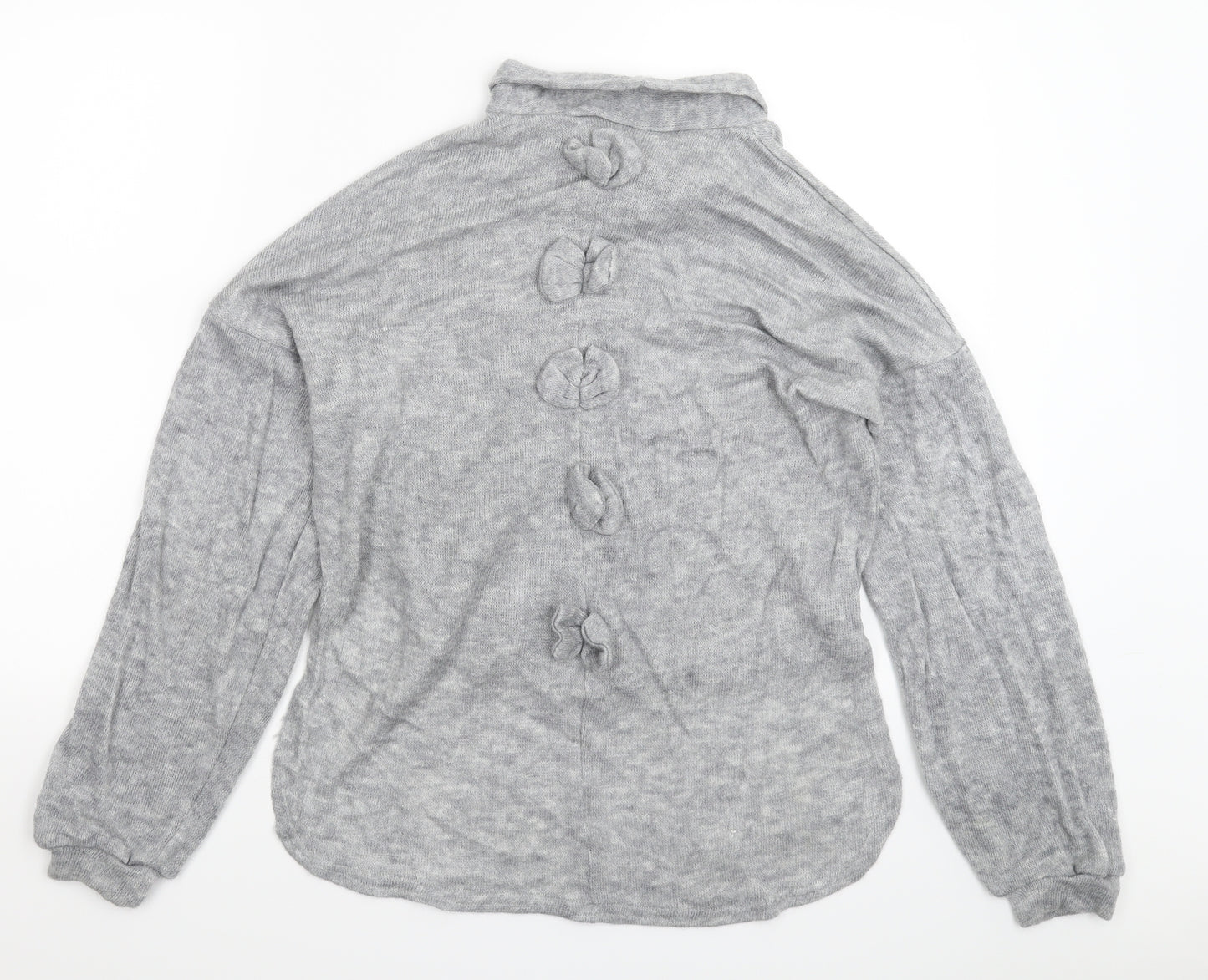 Preworn Womens Grey  Knit Pullover Jumper Size S