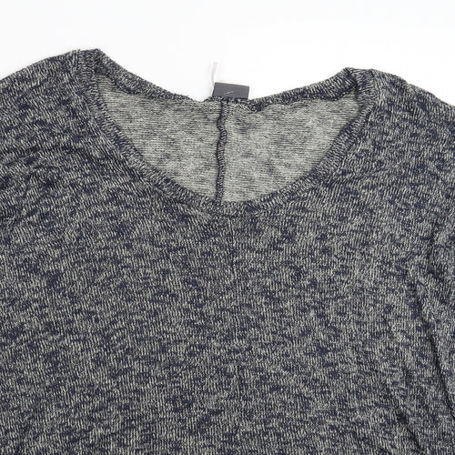 Sparkle & Fade Womens Blue  Knit Pullover Jumper Size S