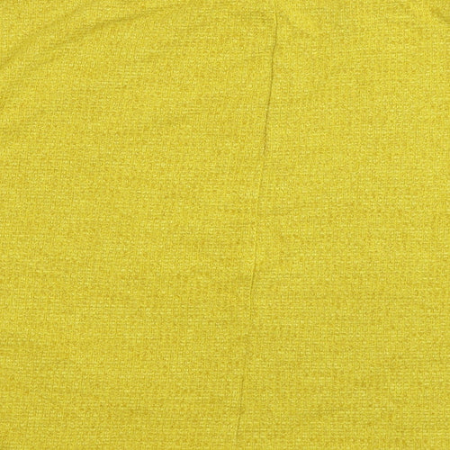 F&F Womens Yellow  Knit Pullover Jumper Size 14